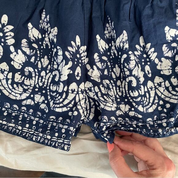 Janie and Jack sleeveless border print pom pom romper merchant marine girls 3T - Picture 12 of 12